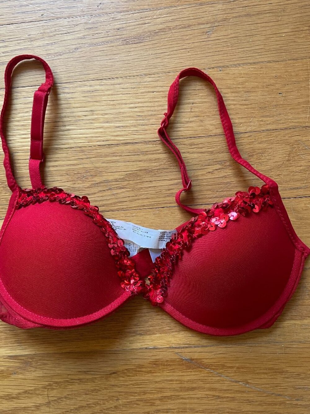 Intimissimi Red Sequin Bra (30)